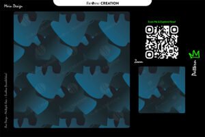 Deep Aqua Organic Flow Pattern Design – Premium Abstract Surface System