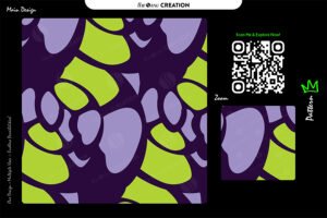 Electric Lime Mosaic Pattern – Purple Green Seamless Abstract Surface Design
