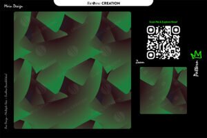 Emerald Maroon Flow Abstract Pattern Design – Premium Depth Surface System