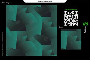 Emerald Shadow Block Pattern Design – Premium Abstract Surface System