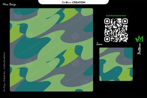 Green Grey Flow Pattern Design – Modern Abstract Surface System