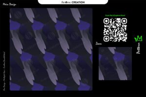 Indigo Layered Flow Pattern Design – Premium Abstract Surface System