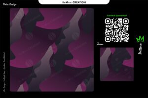 Magenta Silhouette Flow Pattern Design – Premium Abstract Surface System