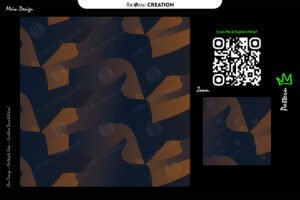 Navy Brown Flow Abstract Pattern Design – Premium Contrast Surface System