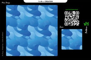 Ocean Flow Layers Pattern Design – Smooth Blue Gradient Abstract Surface System