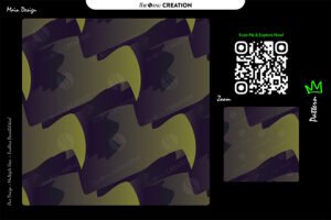 Olive Purple Wave Abstract Pattern Design – Premium Contrast Surface System