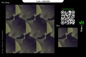 Olive Shadow Abstract Pattern Design – Deep Contrast Layered Surface System