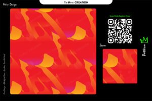 Solar Flame Flow Pattern – Vibrant Red Orange Abstract Energy Design