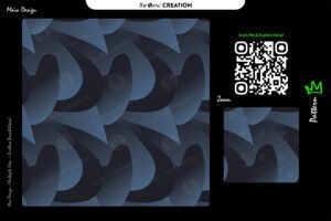 Steel Blue Curve Pattern Design – Premium Abstract Surface System
