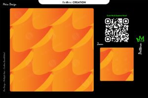 Sunset Curve Flow Pattern – Warm Orange Gradient Abstract Design