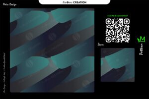 Teal Navy Flow Abstract Pattern Design – Premium Modern Surface System