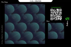 Teal Orb Flow Pattern Design – Premium Geometric Abstract Surface System