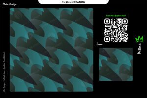 Teal Sharp Flow Pattern Design – Premium Abstract Surface System