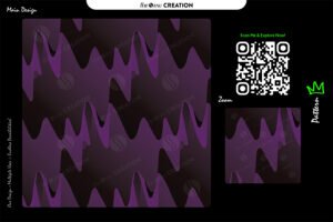 Violet Melt Wave Pattern – Deep Purple Seamless Abstract Surface Design