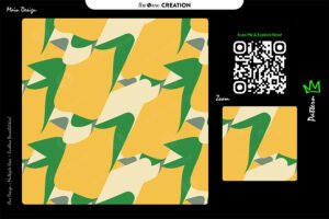 Yellow Green Dynamic Pattern Design – Vibrant Abstract Surface System
