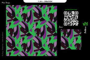Bold Organic Jungle Pattern Design – Modern Abstract Botanical Surface