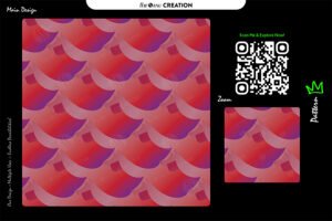 Crimson Aurora Surface Pattern – Seamless Gradient Motion Design