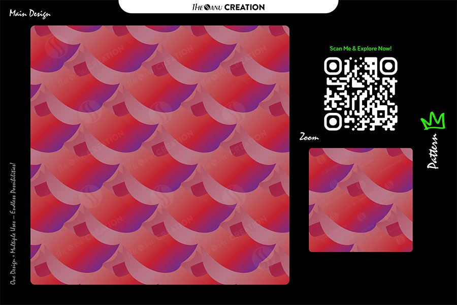 Crimson Aurora Surface Pattern – Seamless Gradient Motion Design