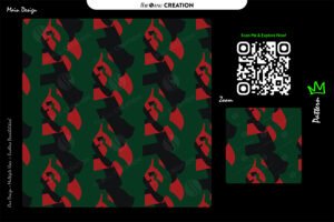 Dark Retro Motion Pattern Design – Bold Abstract Flow Surface