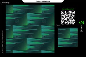 Emerald Velocity Flow Pattern – Seamless Motion Surface Design