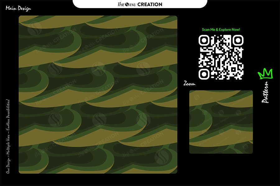 Forest Wave Surface Pattern – Seamless Organic Flow Abstract Design