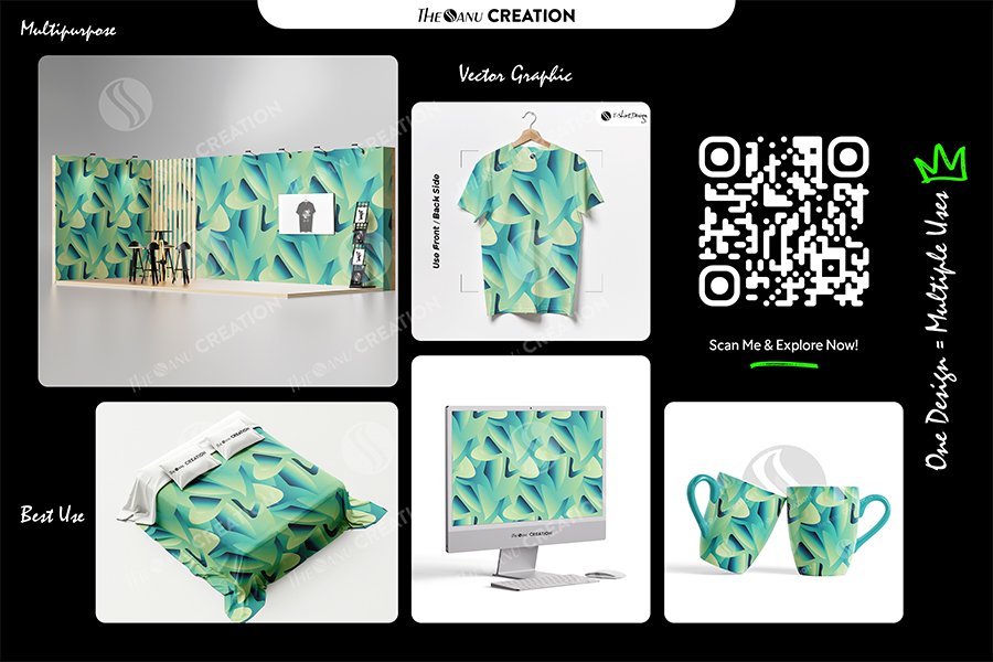 Aqua Flow Fusion Pattern Design – Dynamic Gradient Surface System - Image 2