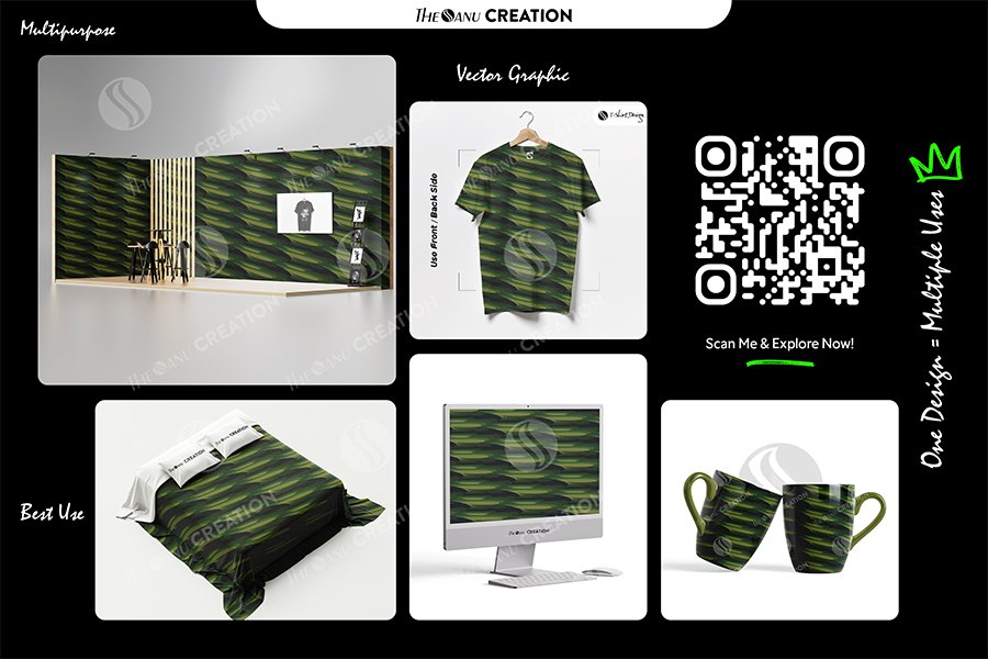 Forest Velocity Motion Pattern – Seamless Dynamic Abstract Flow Surface Design - Image 2