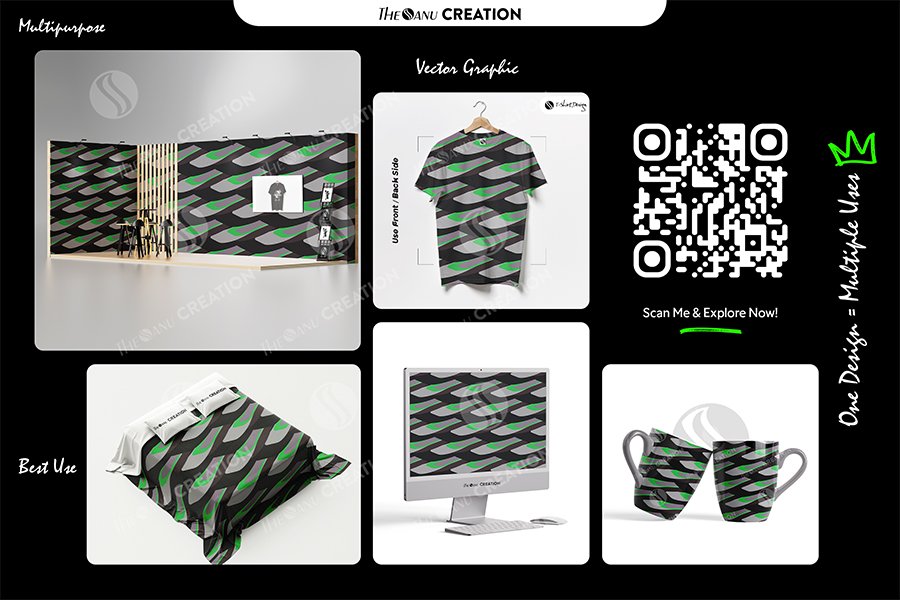 Modern Neon Motion Pattern Design – Dynamic Layered Surface Flow - Image 2