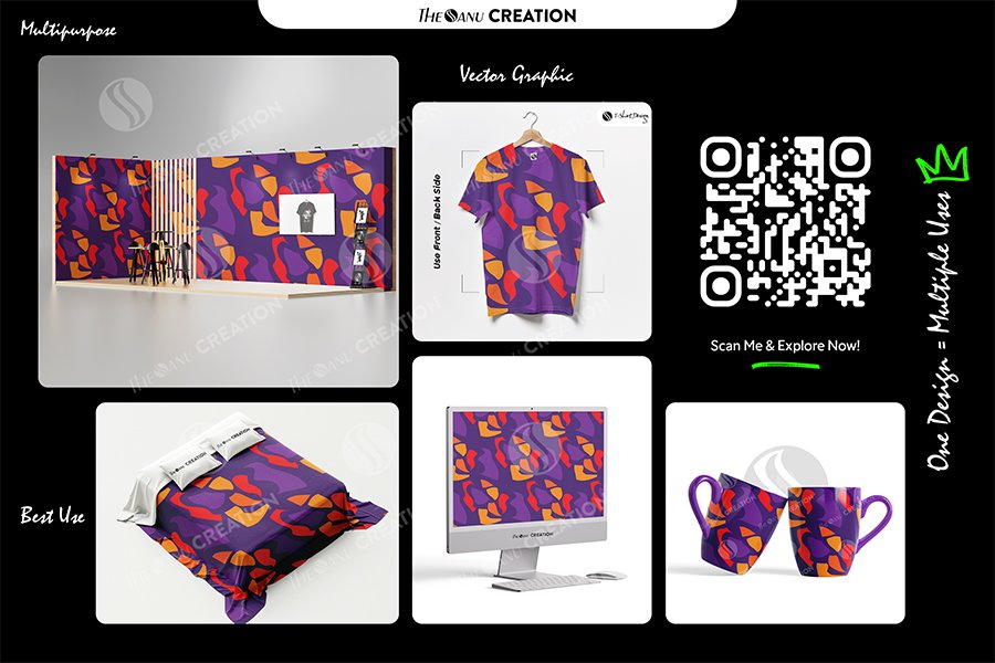 Royal Ember Flow Pattern Design – Premium Bold Contrast Surface System - Image 2