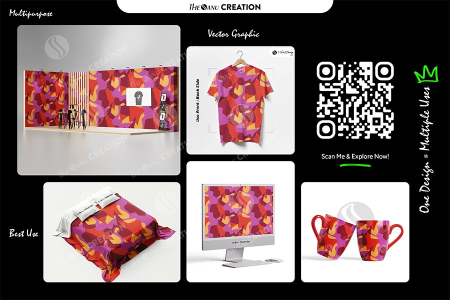 Sunset Fusion Flow Pattern Design – Premium Vibrant Multi-Tone Surface System - Image 2