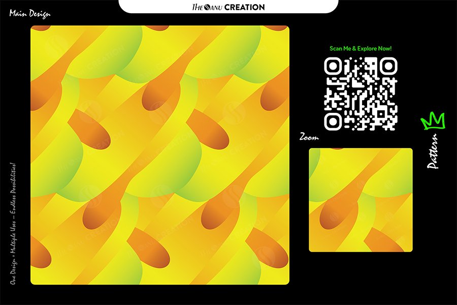 Golden Citrus Flow Pattern – Seamless Organic Gradient Surface Design