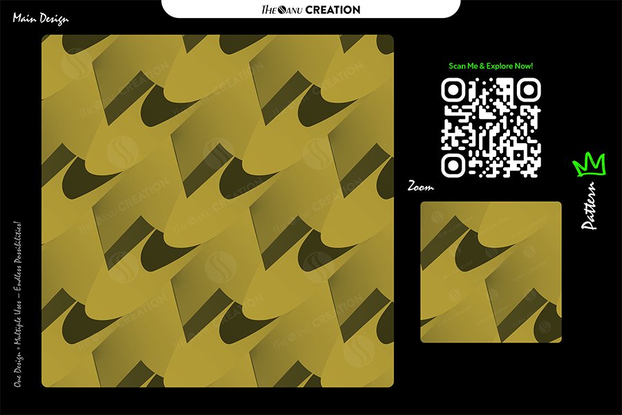 Golden Edge Abstract Pattern – Seamless Geometric Surface Motion Design