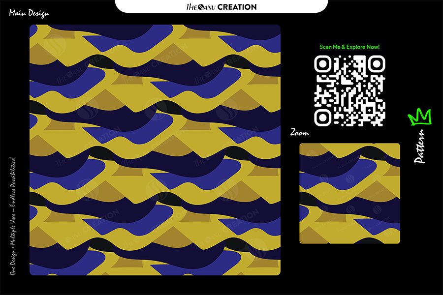 Golden Wave Motion Pattern Design – Dynamic Rhythm Surface System