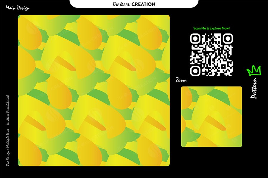 Lime Citrus Organic Pattern – Seamless Abstract Tropical Surface Design