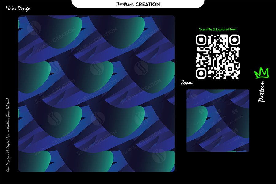 Midnight Orbit Motion Pattern – Seamless Gradient Surface Design