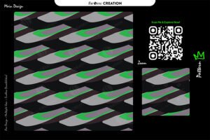 Modern Neon Motion Pattern Design – Dynamic Layered Surface Flow
