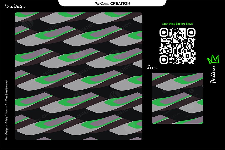 Modern Neon Motion Pattern Design – Dynamic Layered Surface Flow