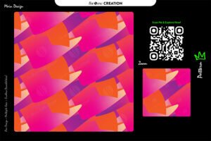 Neon Sunset Motion Pattern – Seamless Gradient Abstract Surface Design