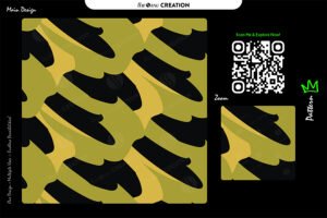 Olive Motion Surface Pattern Design – Seamless Abstract Organic Flow Texture