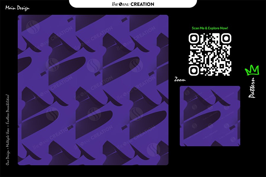 Royal Shadow Motion Pattern – Seamless Abstract Geometric Surface Design
