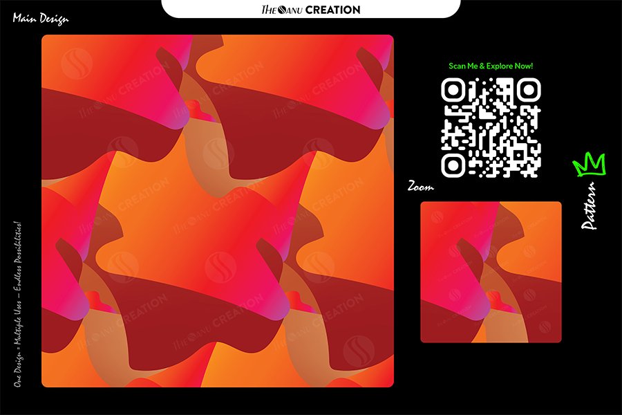 Sunset Fusion Gradient Pattern – Seamless Abstract Motion Surface Design