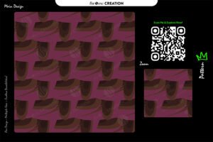 Velvet Cocoa Surface Pattern – Seamless Retro Abstract Motion Design