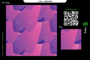 Velvet Glow Surface Pattern – Seamless Gradient Abstract Design