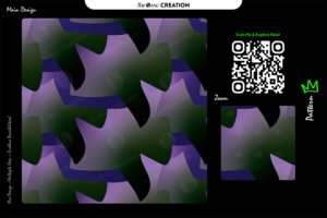 Amethyst Shadow Fold Pattern Design – Premium Contrast Gradient Surface System