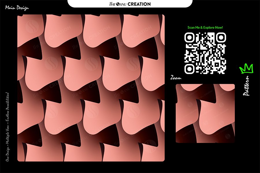 Coral Fold Flow Pattern Design – Premium Soft Gradient Surface System