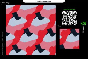 Crimson Slate Flow Pattern Design – Premium Bold Contrast Surface System