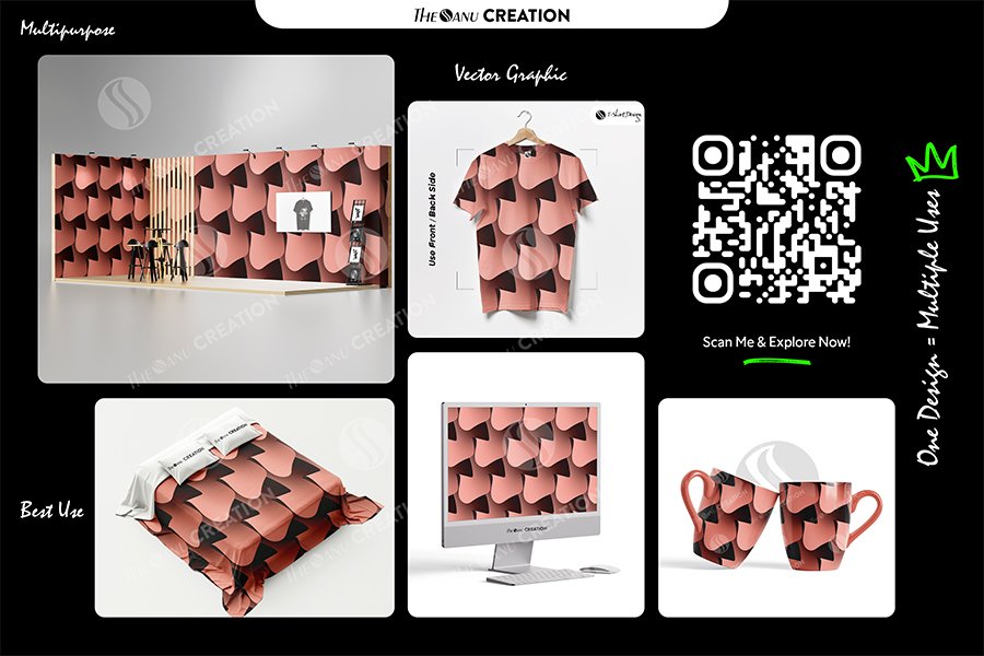 Coral Fold Flow Pattern Design – Premium Soft Gradient Surface System - Image 2