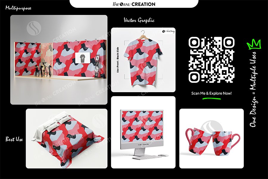 Crimson Slate Flow Pattern Design – Premium Bold Contrast Surface System - Image 2