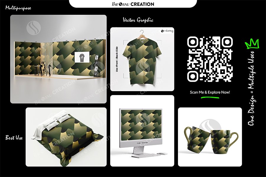 Emerald Gold Flow Pattern Design – Premium Contrast Gradient Surface System - Image 2