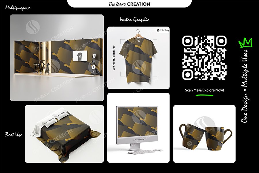 Obsidian Gold Flow Pattern Design – Premium Contrast Gradient Surface System - Image 2